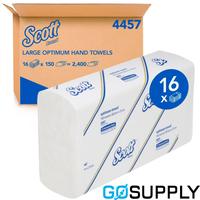 Optimum Hand Towels White Large  - Pack (150 Single)