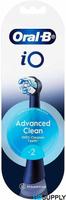 Oral-B iO Advanced Clean Electric Toothbrush Replacement Heads Black - Pack