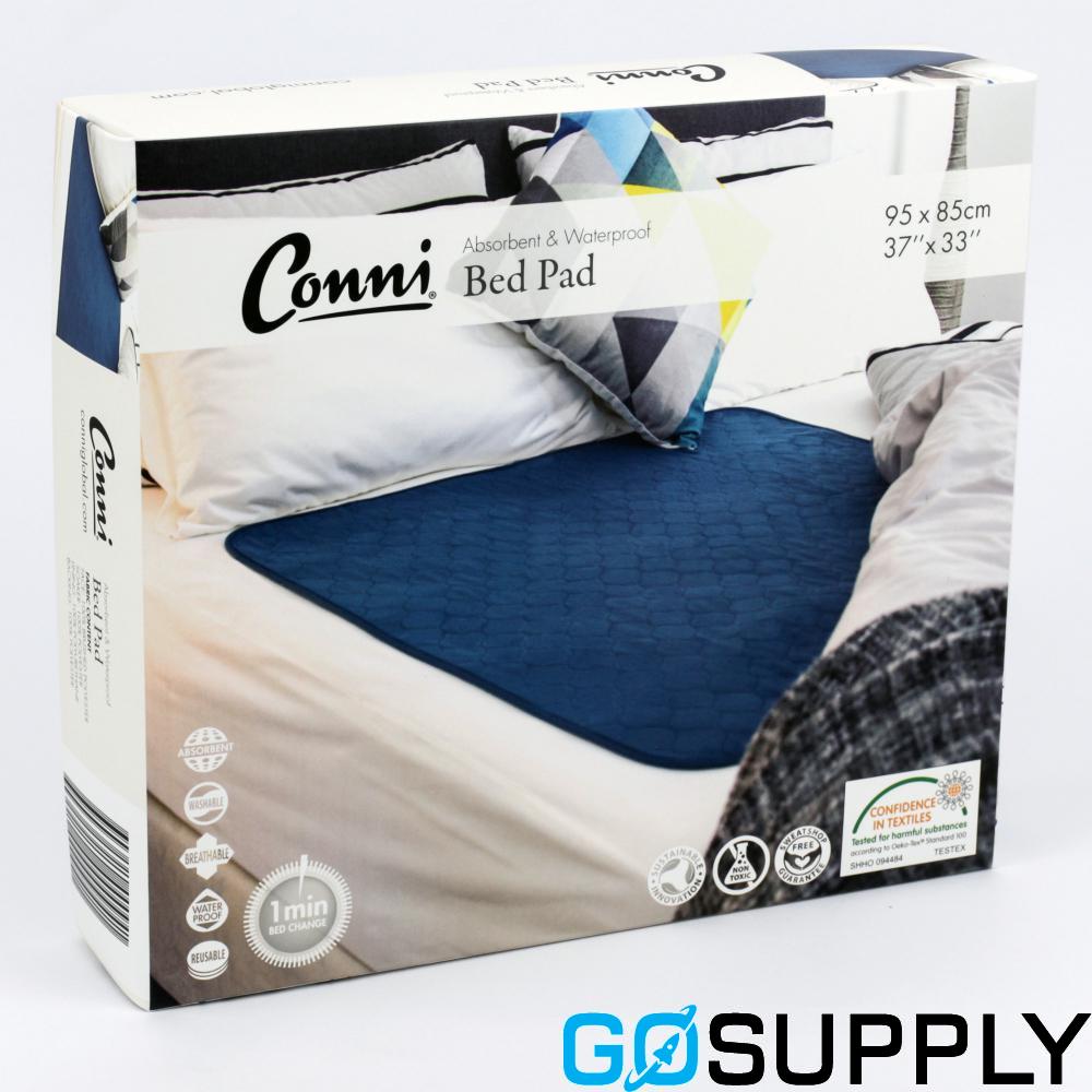 PAD BED WATERPROOF - Size: 85X95CM Color: TEAL BLUE