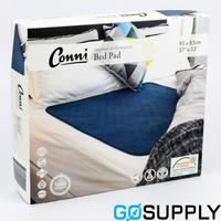 PAD BED WATERPROOF - Size: 85X95CM Color: TEAL BLUE