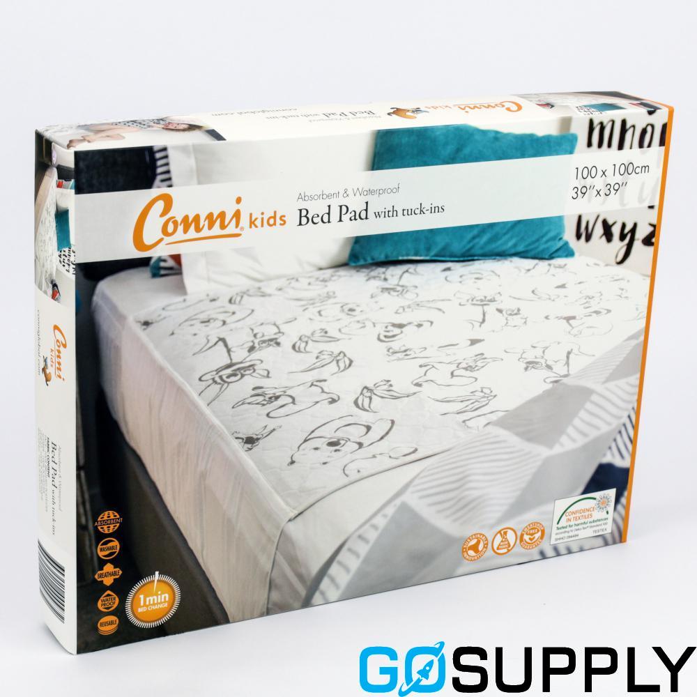 PAD BED WATERPROOF 1X1M CONNI WITH TUCKINS - Color: Kids Print