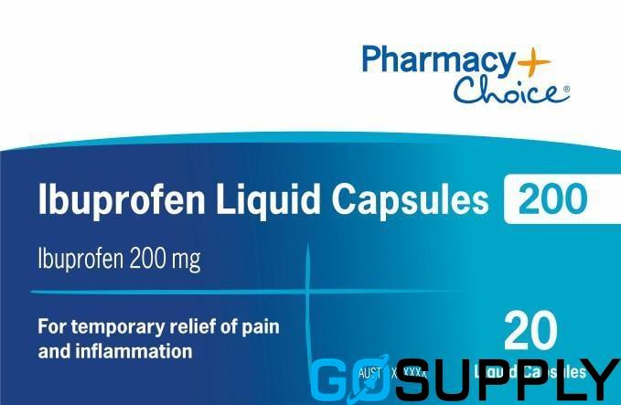 PC IBUPROFEN LIQ CAP 200MG PHARMACY CHOICE - Type: Ibuprofen Strength: 200MG Pack Size: 20