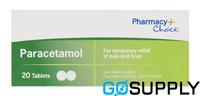 PC PARACETAMOL TAB 500MG PHARMACY CHOICE - Type: Paracetamol Strength: 500MG Pack Size: 20 - Packet (20 Single)