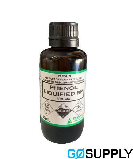 PHENOL LIQUIFIED BP SOLUTION - Volume: 100ML Concentration: 80%