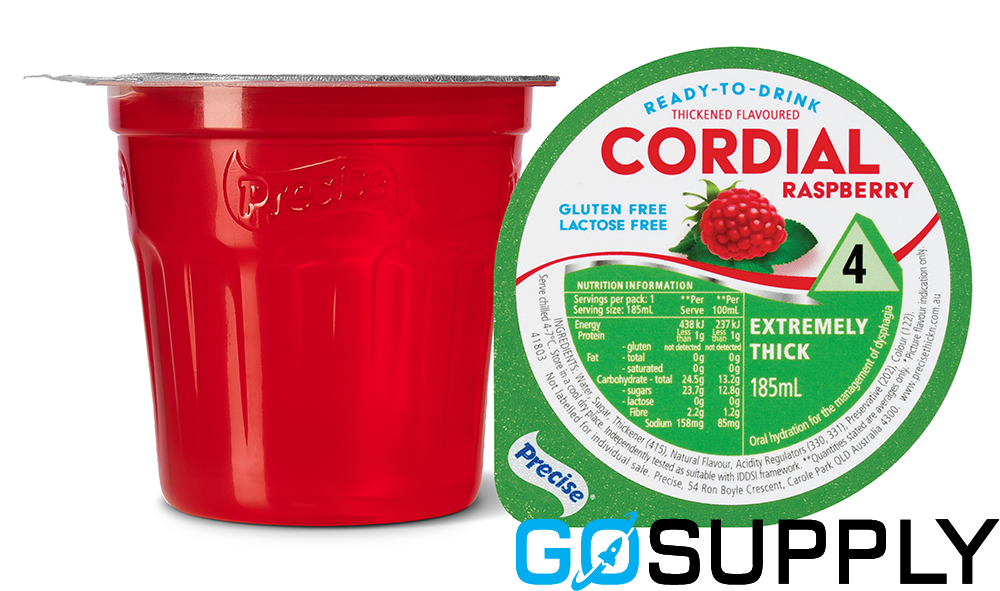 PRECISE CORDIAL - Volume: 185ML Flavour: Raspberry Thickness Level: Extremely Thick LV4