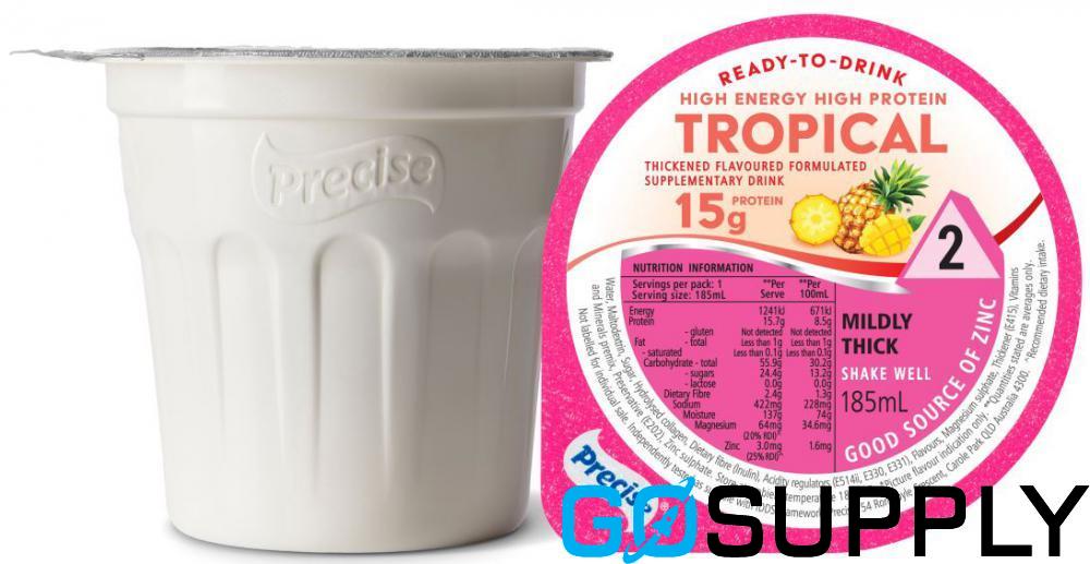PRECISE DRINK - Volume: 185ML Flavour: Tropical Thickness Level: Mildly Thick LV2