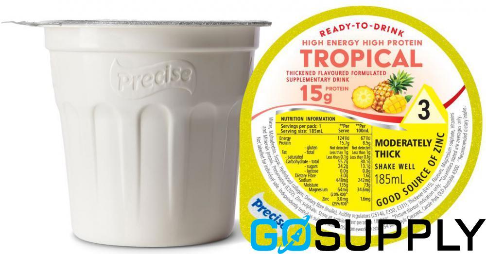 PRECISE DRINK - Volume: 185ML Flavour: Tropical Thickness Level: Moderately Thick LV3