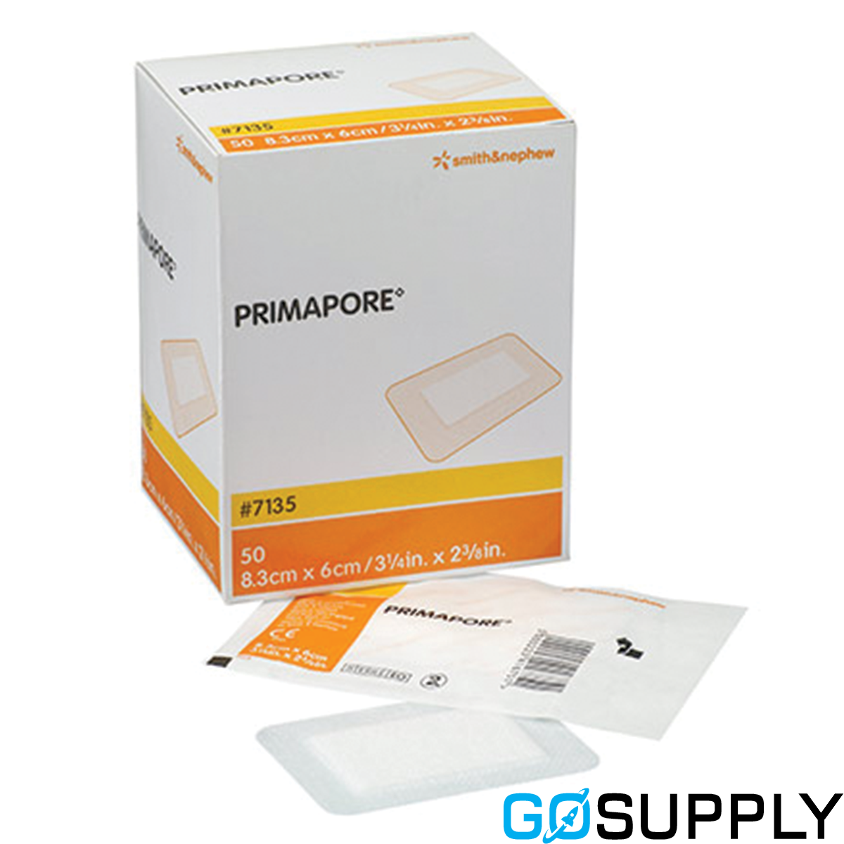 PRIMAPORE DRESSINGS - Size: 8.3cm x 6cm Quantity: x5