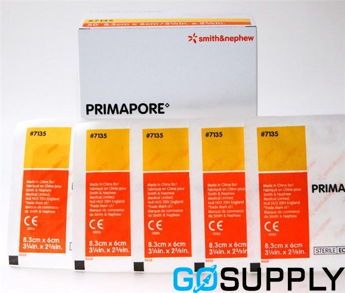 PRIMAPORE DRESSINGS - Size: 8.3cm x 6cm Quantity: x5