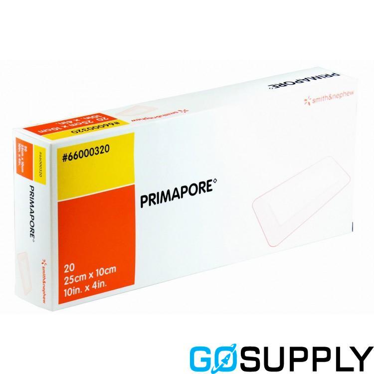 PRIMAPORE DRESSINGS - Size: 25CM X 10CM