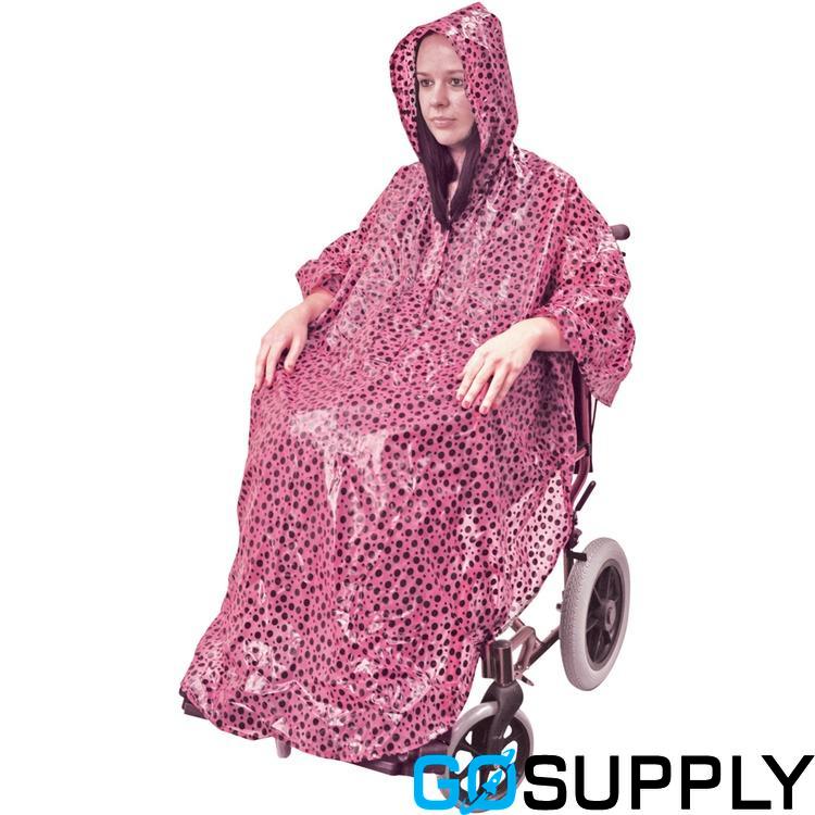 Pink Polka Dot Wheelchair Poncho (Pink Polka Dot)
