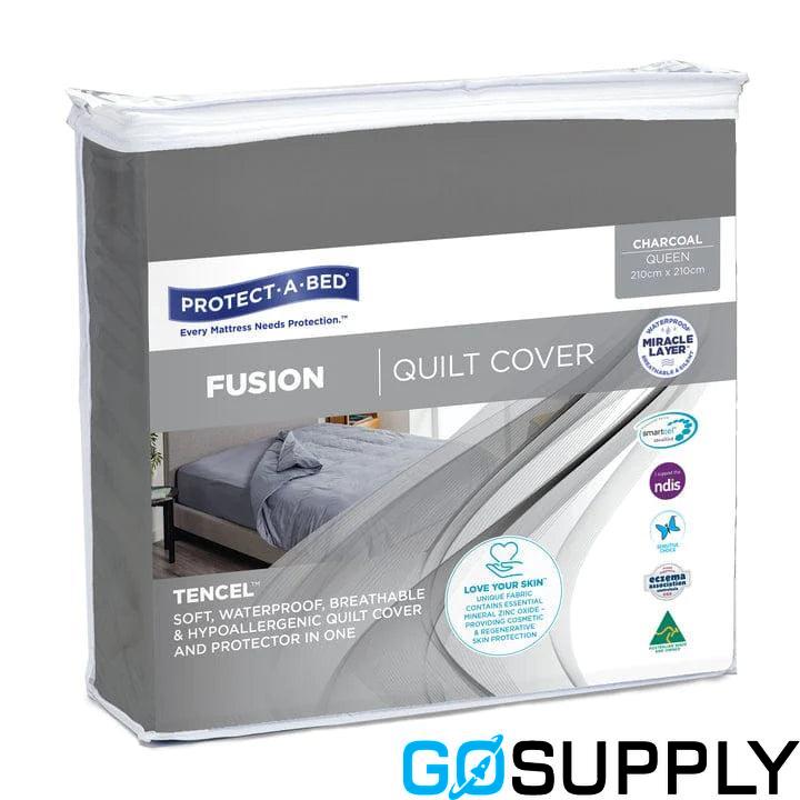 Protect-A-Bed Fusion Tencel Quilt Cover - Size: Queen Color: Charcoal