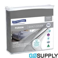 Protect-A-Bed - Fusion Tencel Quilt Cover Queen - Charcoal x1
