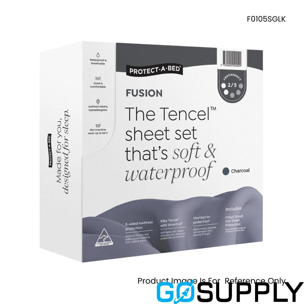 Protect-A-Bed Fusion Tencel Sheet Set (Double · Charcoal)