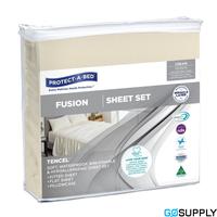 Protect-A-Bed Fusion Tencel Sheet Set (Latte · Double Bed)