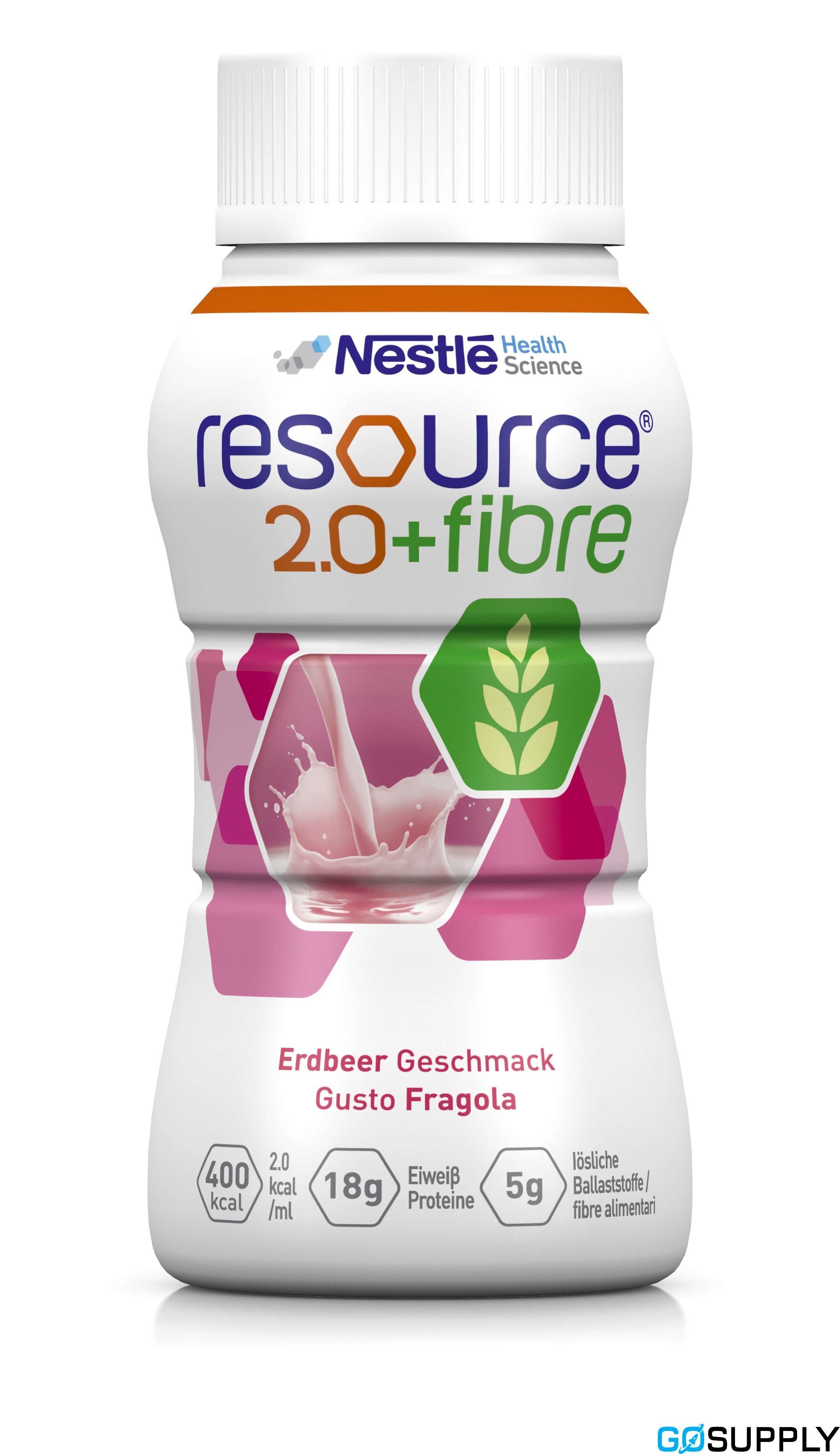 Resource 2.0 Fibre Strawberry 24x200ml