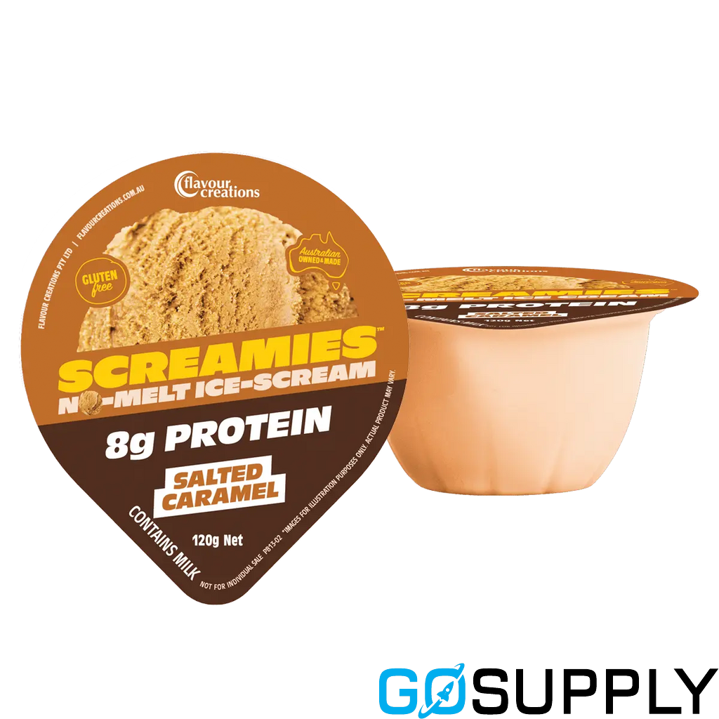 SCREAMIES 2.4KCAL ICE CREAM - Flavor: SALTED CARAMEL IDDSI Level: 4