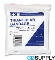 SM BANDAGE TRIANGULAR - Material: N/W Dimensions: 110X110X155CM - Packet (12 Single)