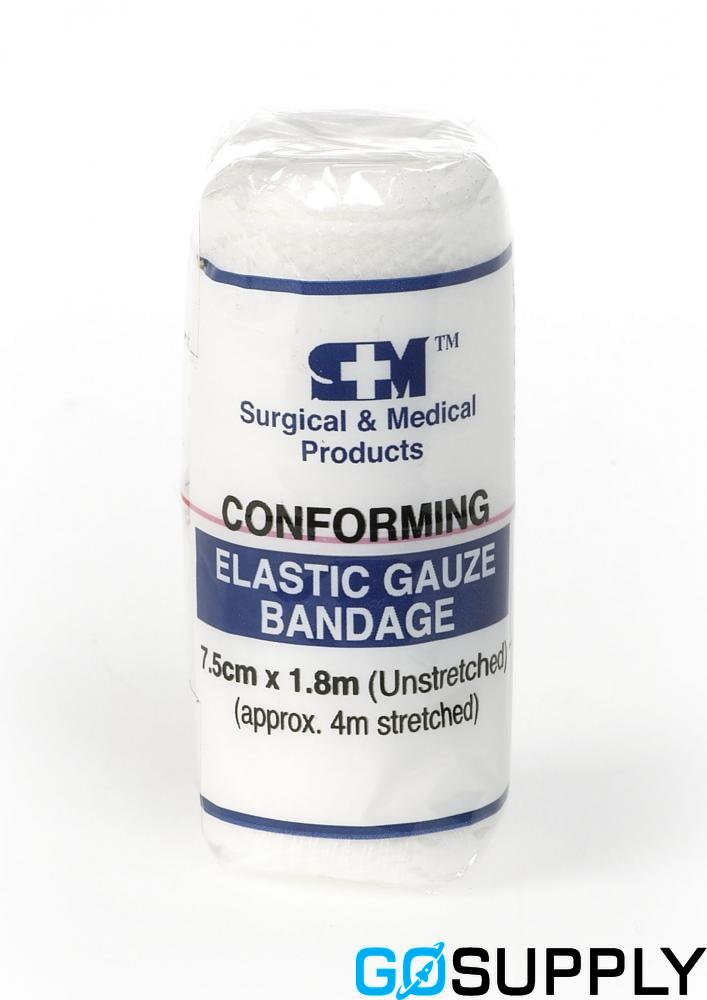 SM BANDAGE CONFORMING - Width: 7.5cm Length: 1.8-4m