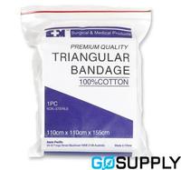 SM BANDAGE TRIANGULAR - Material: COTTON Dimensions: 110X110X155CM - Packet (12 Single)