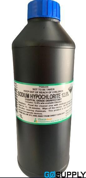 SODIUM HYPOCHLORITE - Volume: 1LT Concentration: 12.5%