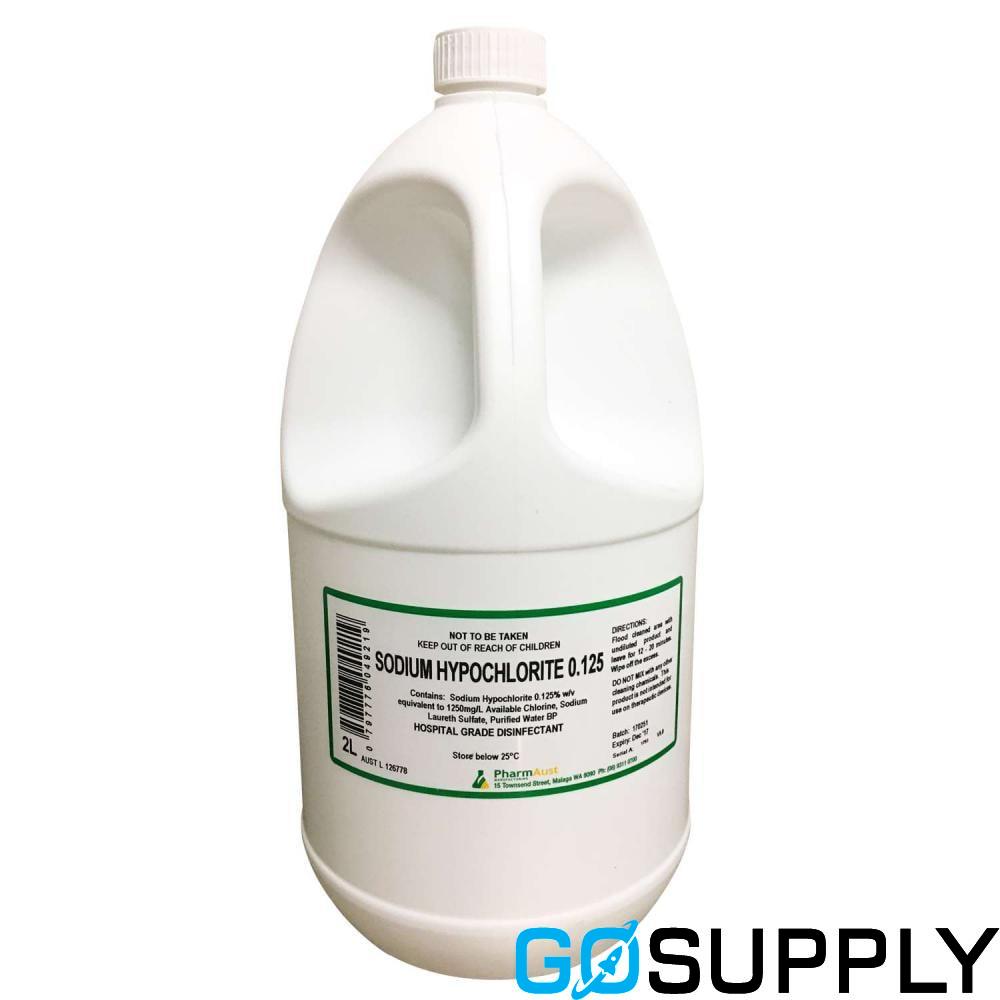 SODIUM HYPOCHLORITE - Volume: 2LT Concentration: 0.125