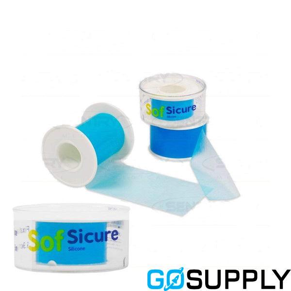 SOFSICURE SILICONE FIXATIONTAPE 2.5CM X 5M - 6pack