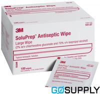 SOLUPREP ANTISEPTIC WIPE - Size: Large Solution: 2%CHG 70%IPA CLEAR - Packet (100 Single)