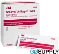 SOLUPREP ANTISEPTIC WIPE - Size: Large Solution: 2%CHG 70%IPA TINTED - Packet (30 Single)