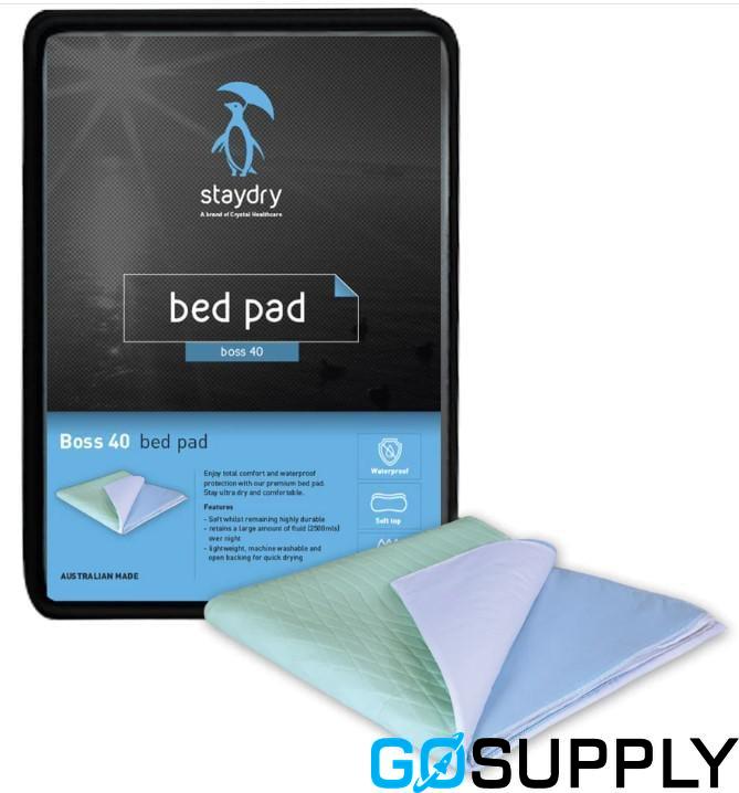 STAYDRY BOSS BED PAD - Size: 40 Feature: Single with Wings