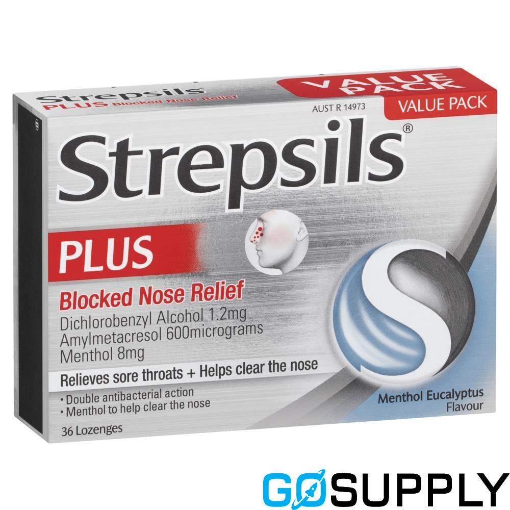 STREPSILS PLUS BLOCK NOSE RLF - Pack Size: 36