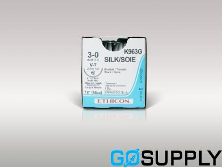 SUTURE SILK 3/0 KS ST SU