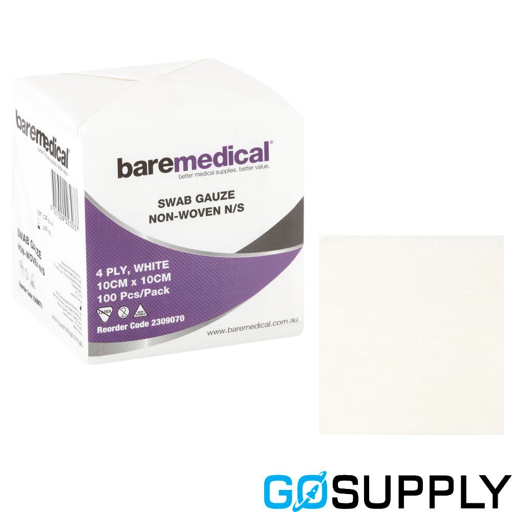 SWAB GAUZE NON-STERILE 4PLY NON-WOVEN - Size: 10CM X 10CM
