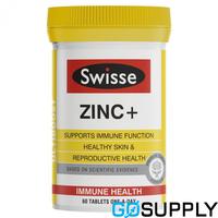 SWISSE UB - Type: Zinc+ Pack Size: 60 - Packet (60 Single)