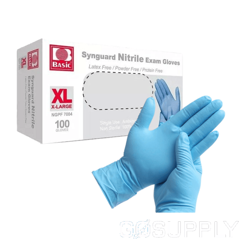 SafeMed Nitrile Gloves - Type: Powder Free Size: X-Large Pack: 100s