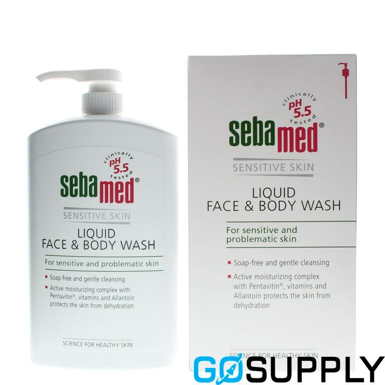 SebaMed Liquid Face and Body Wash - Volume: 1L Type: Pump