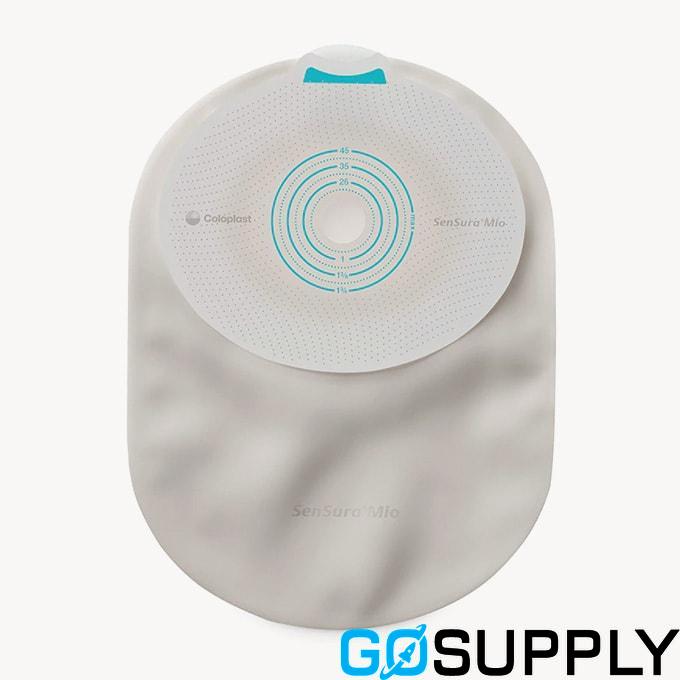 SenSura 1-Piece Closed Bag - Size: Maxi 550ml Stoma Opening: Cut to fit 10-76mm Color: Clear Convexity: Flat