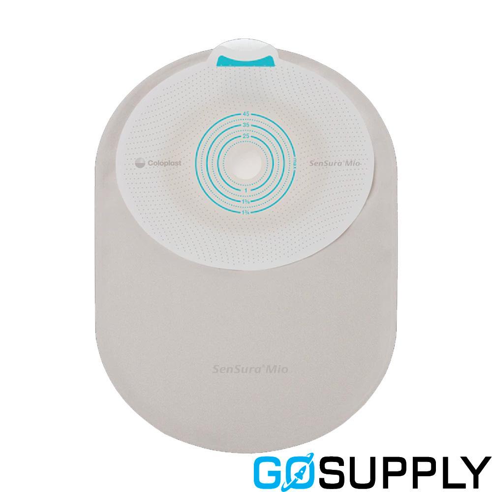 SenSura 1-Piece Closed Bag - Size: Maxi 550ml Stoma Opening: Pre-cut 35mm Color: Opaque Convexity: Flat