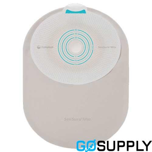 SenSura 1-Piece Closed Bag - Size: Midi 340ml Stoma Opening: Pre-cut 35mm Color: Clear Convexity: Flat