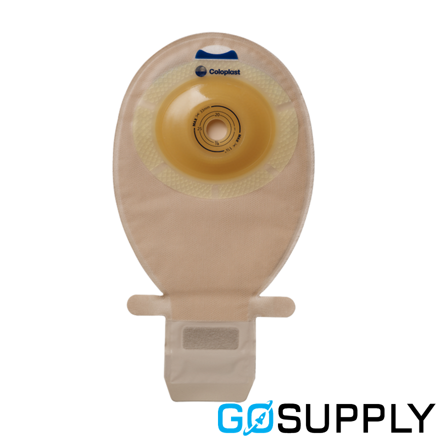 SenSura 1-Piece Drainable Bag - Convexity: Shallow Size: Maxi 650ml Stoma Opening: Cut to fit 15-33mm Color: Clear