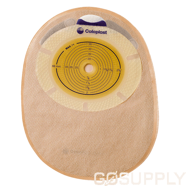 SenSura 1-Piece Drainable Bag - Convexity: Shallow Size: Midi 340ml Stoma Opening: Cut to fit 15-43mm Color: Opaque