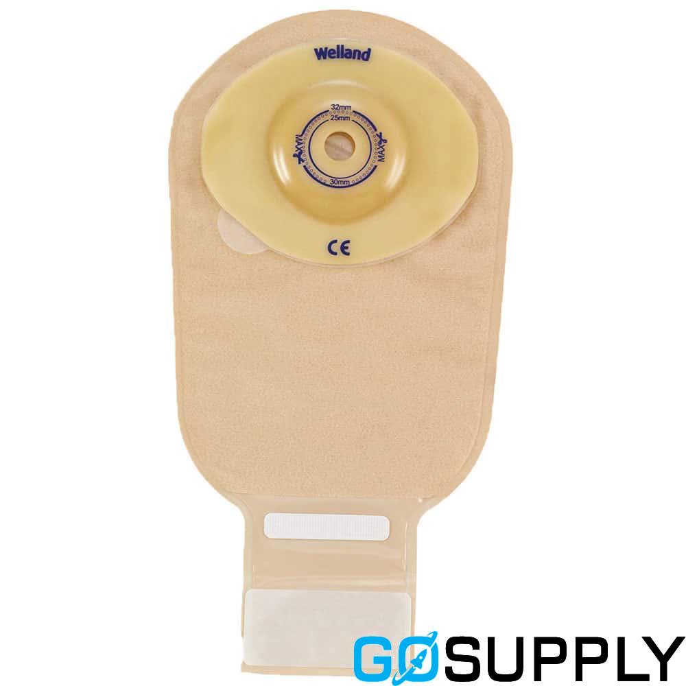 SenSura 1-Piece Drainable Bag - Size: Midi 420ml Stoma Opening: Pre-cut 25mm Convexity: Flat