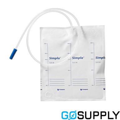 Simpla S2 Short Term Drainage Bag No Outlet, Non Sterile 100cm / 2000ml