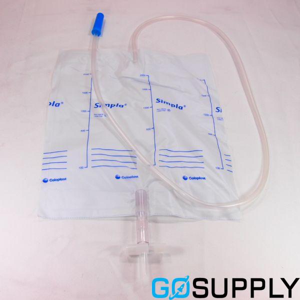 Simpla S3 Extended Term Drainage Bag with Tap Non Sterile 100cm / 2000ml 150 units