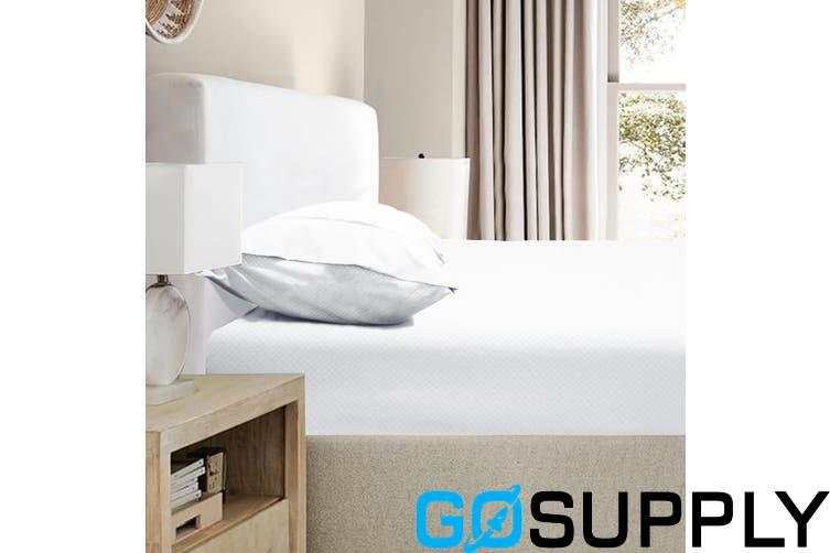 Single Bed Sheet set White 2000TC x1