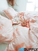 Staydry DuraBreathe Breathable Single Bed Duvet Cover, Moisture-Resistant in Peach Color