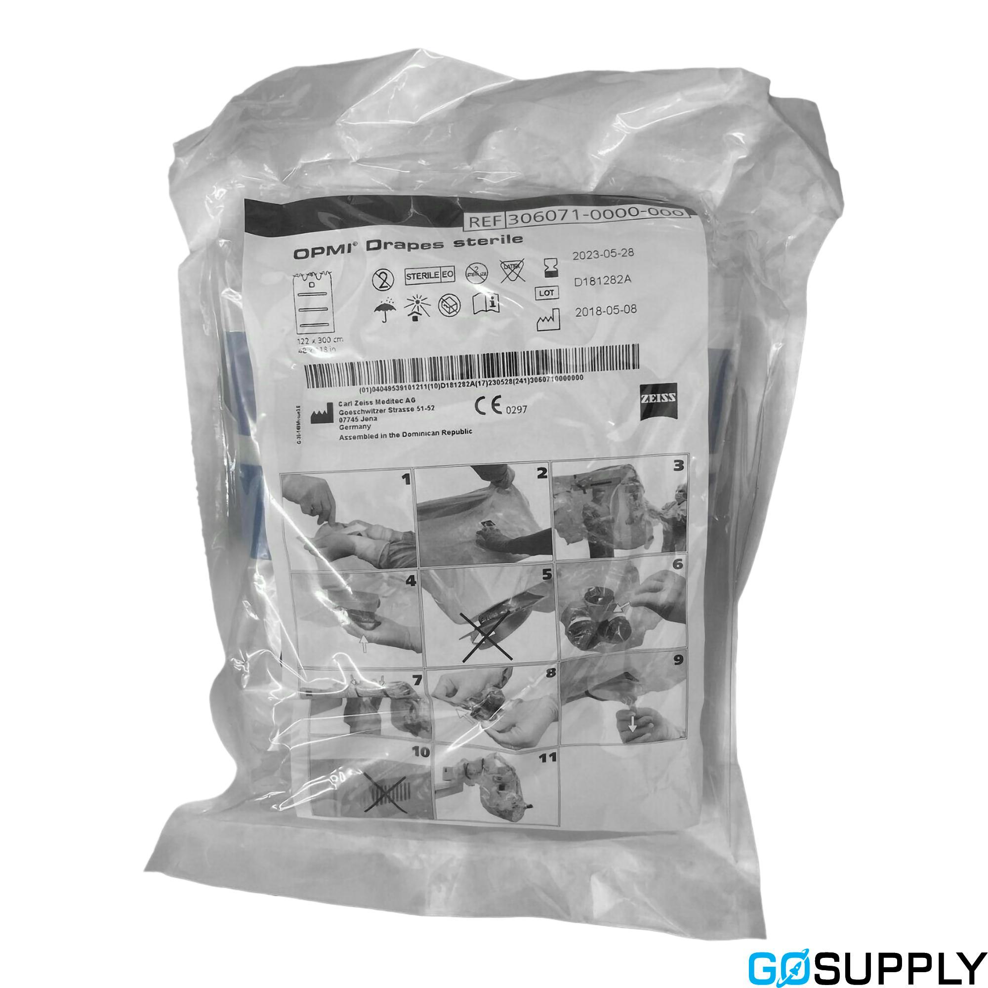 Sterile Fenestrated Surgical Drape with Adhesive Aperture, 200 x 300 cm, 18 x 5 cm