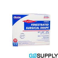 Sterile Fenestrated Surgical Drape with Adhesive Aperture, 200 x 300 cm, 18 x 5 cm - Carton