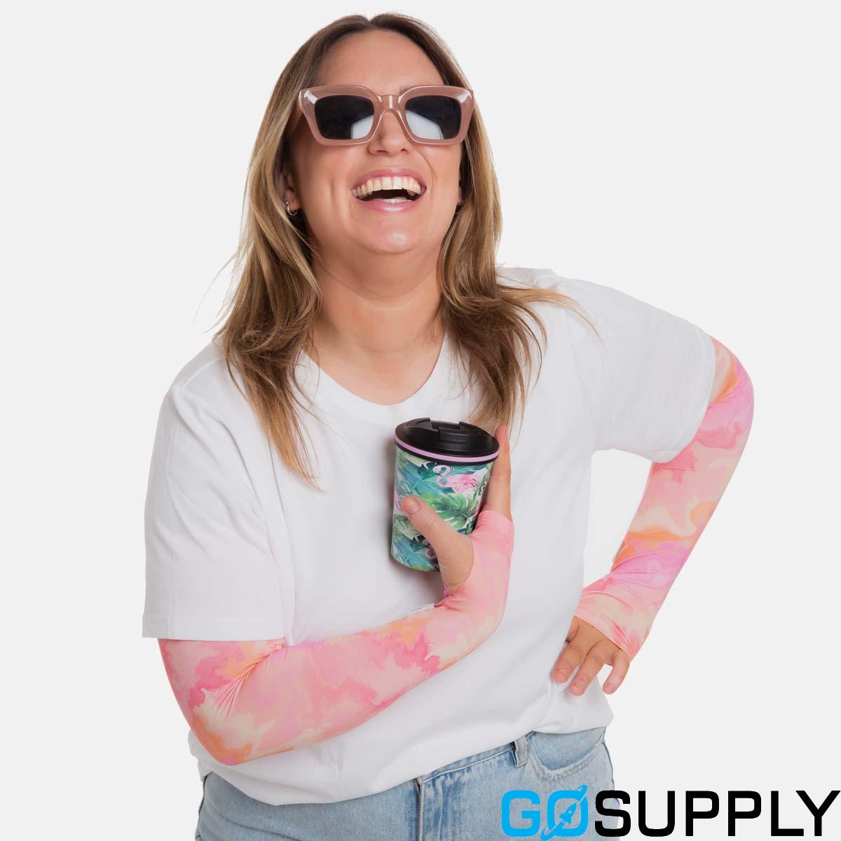 Summer Marble Arm Sleeves with Thumbhole - Adult