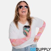 Summer Marble Arm Sleeves with Thumbhole - Adult